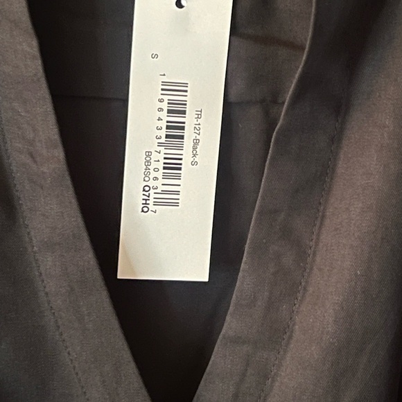 #49 - Black Draped Crossover Maxi Long Sleeve Dress. Brand New with Tag. - Picture 8 of 10